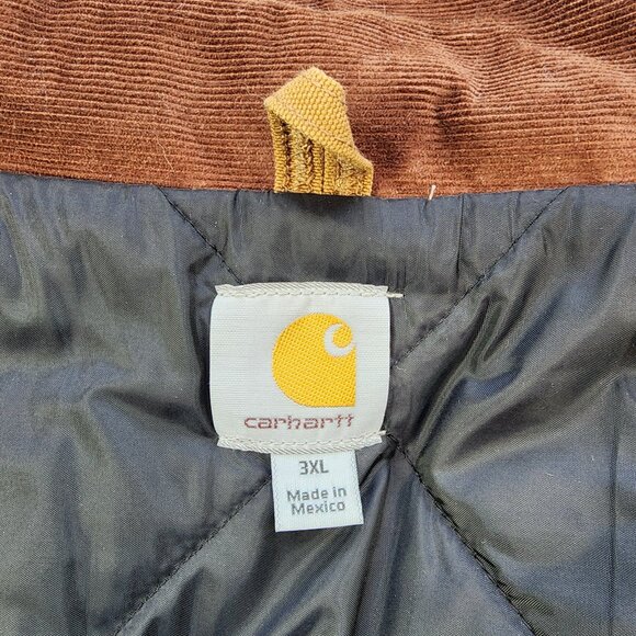 Carhartt Tan Canvas Insulated Winter Jacket Coat (3XL) - Picture 3 of 9